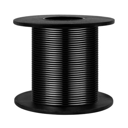 16 Gauge Aluminum Wire for Craft 75FT Black Bendable Aluminum Wire Bulk | 1.5mm Flexible Aluminum Armature Crafting Wire Roll for Sculpting DIY Jewelry Making - color: Black, size: 16 Gauge