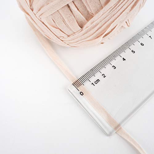 NICEEC 3 Skeins Kraft Paper Yarn 474yds/5.3oz - Light Pink | Crochet & Knit, DIY Project Starter Kit，Handbag，Sun Hat，Shoes， Shopper Bag - color: Light Pink