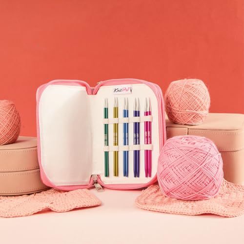 KnitPro Zing Starter Interchangeable Needle Set 4" (10cm) | 5 US Sizes (2.5 to 8) - size: Starter