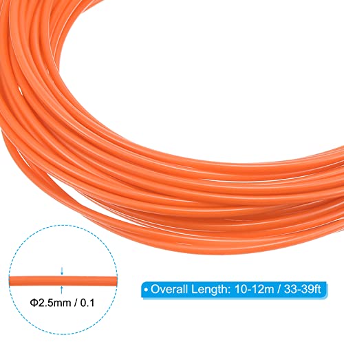 PATIKIL Wicker Repair Kit, 33ft(10m) 2.5mm Round Synthetic Rattan Material Plastic Wicker Woven Set for DIY Craft and Weaving Basket Making, Orange - color: Orange