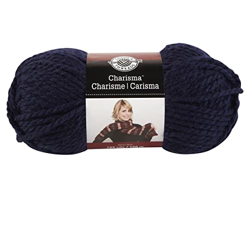 Loops & Threads Charisma Yarn - Multicolor Yarn for Knitting, Crochet, Weaving, Arts & Crafts - Dark Blue, Bulk 6 Pack - color: Dark Blue