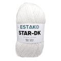 Estako Star-DK Soft Yarn for Crocheting, DK Weight 3 Wool, White | 75% acrylic 25% wool, 100 g, 306 yds, amigurumi, granny squares, socks, beanies, mittens, plush toys, machine washable - color: 30187 - White, size: Pack of One