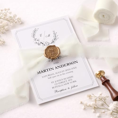DORIS HOME Handmade Frayed Fringe Chiffon Ribbon 1" x 21Yd Cream White | Fabric Ribbon, For Flower Bouquet/Gift Wrapping/Wedding Invitations/Party Decorations - color: Cream White