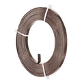 M METERXITY 1-Pack Flat Aluminum Wire, 5mm Wide x 16.4ft/5m Bendable Anodized Craft Wire for Jewelry Making/DIY Bezel Sculpting Crafting/Art Supplies [Dark Brown] - color: Dark Brown, size: 5mm Wide x 16.4ft/5m