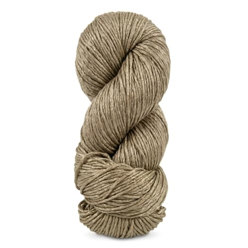 Regal Mulberry Silk Yarn - Worsted Weight - Single Ply Yarn - Solid & Multi Colors (Cookie Crumb) - color: Cookie Crumb