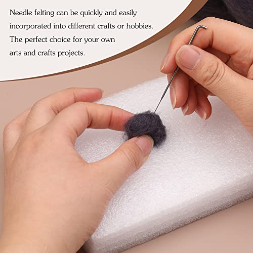 3.53oz Needle Felting Wool Roving Wool for Felting Wool Felting Supplies | Dark Brown Pure Wool Chunky Yarn Spinning Wool Roving for Needle Felting Wet Felting Diy Hand Spinning - color: dark brown