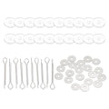 PATIKIL 12mm Doll Joints, 10 Set Removable Cotter Pin Joints Connector and Acrylic Tray for Bear Limbs Making Head Joints DIY Crafts Accessories - size: 12mm