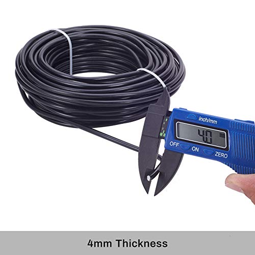 BENECREAT 52 Feet 6 Gauge Aluminum Wire Black Halloween Craft Sculpting Bendable Wire for Bonsai Trees, Floral, Skeleton Making, Home Decors and Other Arts Crafts Making - color: Black (6 Gauge, 52 Feet), size: 6 Gauge