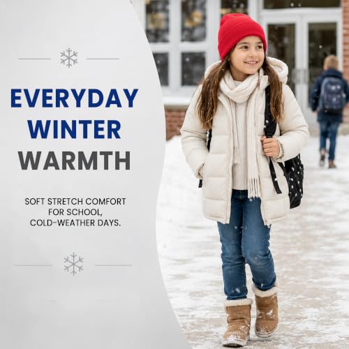 Yacht & Smith Wholesale Beanie and Glove Winter Bulk Kit, Kids Adults Bulk Sets, Homeless Donation Shelters - color: 12 Pack Kids Bright Beanies