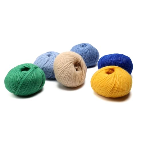 Baby Alpaca Merino Yarn 3 Skeins 150g Worsted Weight Knitting Ch. Green | Pullu baby alpaca merino blend made in Peru 3 skeins 150g 426yd total for knitting and crochet sweaters scarves and hats - color: Christmas Green