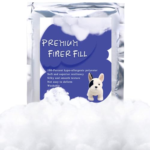 BUTUZE Polyester Fiber, Clouds for Room Ceiling, Cotton Clouds, 200g/7oz | Fiberfill Stuffing for Craft, High Resilience Crochet Stuffing, Stuffing for Stuffed Animals, Cotton Batting, Recyclable - size: 200g