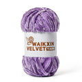 Chunky Chenille Yarn for Crocheting, Baby Yarn for Crocheting Soft, Plush Velvet Yarns, 100g (87.4 yds) Fluffy Yarn for Crochet Amigurumi (Pale Purple) - color: Pale Purple