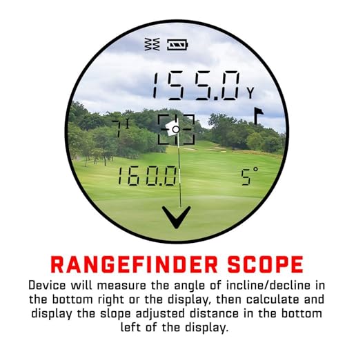 Callaway 300 Pro Golf Laser Rangefinder (with External Slope Switch) - color: Red