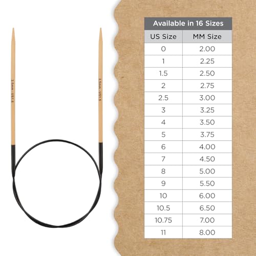 Knitter’s Pride Bamboo Luxe Fixed Circular Needle 24""(60cm) - US 1.5(2.5mm) - size: 2.50mm