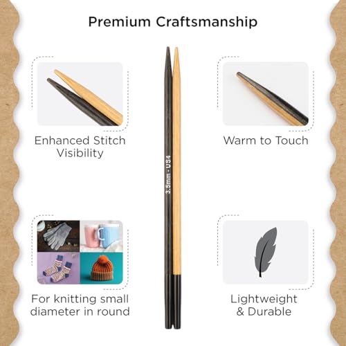 Knitter’s Pride Day & Nite Interchangeable Needle 5""(13cm) - US 4(3.5mm) - size: 3.50mm