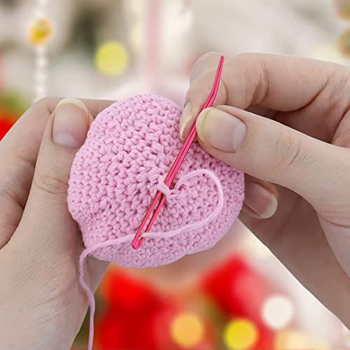 yklbpd 12pieces Yarn Darning Needle Large Big Eye Weaving Needle,Tapestry Needle Bent Needles with Aluminum Storage Tube