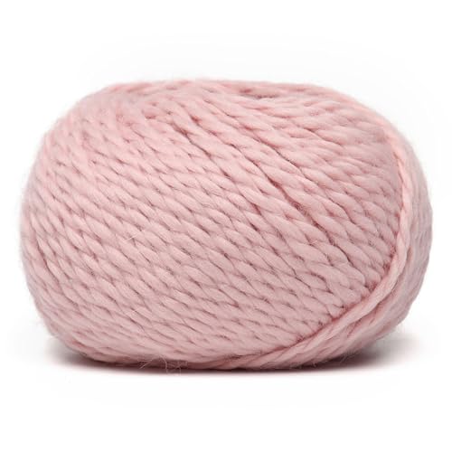 100% Baby Alpaca Yarn 3 Skeins 150g Bulky Weight Knitting Crochet B. Pink | Made in Peru with natural warmth and softness featuring 162yd of premium fiber ideal for scarves shawls sweaters and more - color: Baby Pink, size: Bulky - 3 Skeins