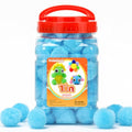 Praisebank Blue Pom Poms, 1inch/2.5cm, Pompom Balls for Arts & Crafts, Soft and Fluffy Craft Pompoms, Party & Festival Decorations, 150pcs . - size: 1inch/2.5cm, style: Blue