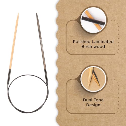 Knitter’s Pride Day & Nite Fixed Circular Needle 32""(80cm) - US 1.5(2.5mm) - size: 2.50mm