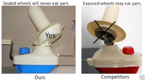 Stanwood Needlecraft YBW-B Hand-Operated Yarn Ball Winder, 4-Ounce