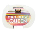 ユザワヤ(Yuzawaya) Munsell Merino Queen Yarn, Fingering Weight, 100% Merino Wool, Made in Japan, 1 Skein (30g), 152 Yards (139m), White (Color 1074) - Munsell - color: White (Color 1074)
