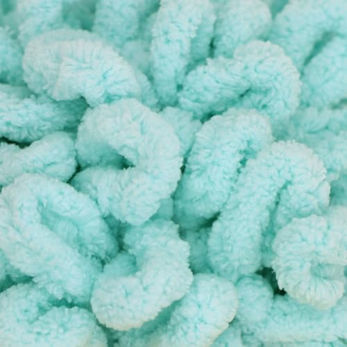 JubileeYarn Fun Finger Loops Yarn - 100g/Skein Jumbo Polyester - Blue - 2 Skeins - color: 002 Blue, size: 2 Skeins