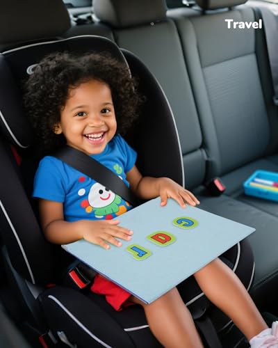 CHEFAN Foldable Felt Board for Toddlers 22 x 13, Freestanding Flannel Board for Kids, Preschool Classroom and Daycare Storytelling Display, Compatible with Felt Set, Blue - size: Blue Medium