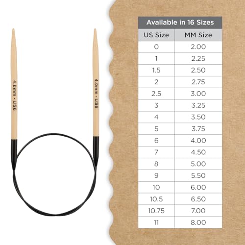Knitter’s Pride Bamboo Luxe Fixed Circular Needle 32""(80cm) - US 6(4mm) - size: 4.00mm