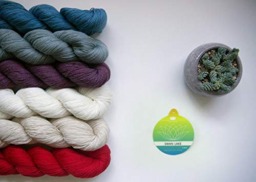 Lotus Yarns Lace Weight 1 Skein Cashmere Knitting Yarn Comfortable Soft Crochet Yarn Great for Baby Garments, Scarves, Hats, and Craft Projects (02-Cream) - color: 02-Cream