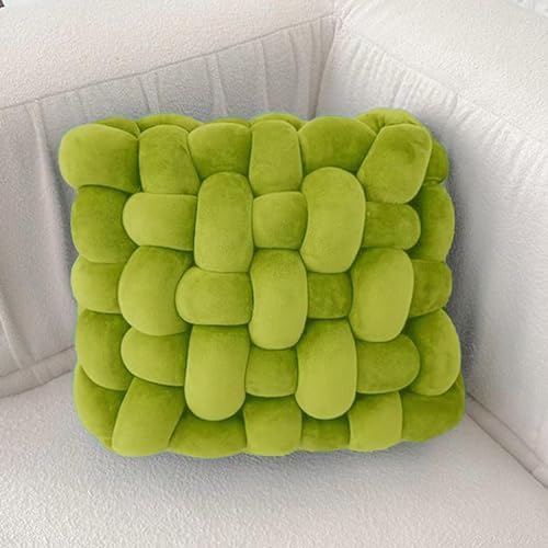 Velvet Chunky Yarn Bulky Giant Arm Knitting Yar n, Super Soft Tubular Weight Jumbo Ya rn,DIY Crochet Hand Knitting Thick Yar n for Blanket,Pet Bed, Rugs Pillow,Handbag(1.1lb-Green) - color: Green, size: 1.1 lb