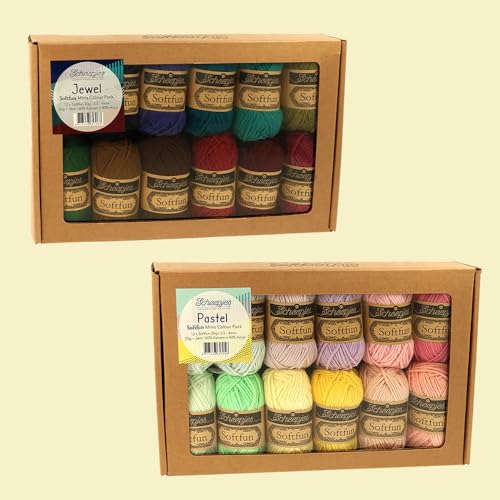 Scheepjes Softfun Color Pack, 12x20g - Summer Party, Cotton/Acrylic Blend - color: Summer Party