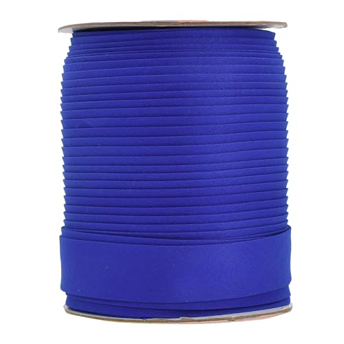Mandala Crafts 55 Yds 1 Inch Blue Double Fold Bias Tape for Sewing | Machine Washable Binding Tape for Quilting, Hemming, Seams, Fabric Piping, All Fabrics & Denim, Indoor & Outdoor - color: Blue, size: 1 Inch 55 Yards