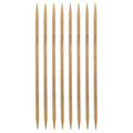 HARFINGTON 8Pcs Bamboo Knitting Needles Double Pointed Size US 10.5(7mm) Carbonized 10 Inch(25cm) Straight for Handmade Creative DIY Knitting Craft Yarn - size: US 10.5(7mm)
