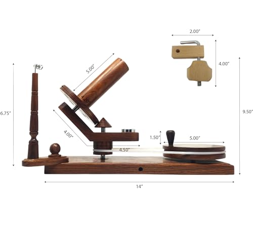 Hand Operated Yarn Ball Winder | Swift, Yarn, Wool, and String Holder| Knitting & Crochet Accessories Galaxy Indiacraft (Natural Rosewood)… - color: Winder Natural Rosewood