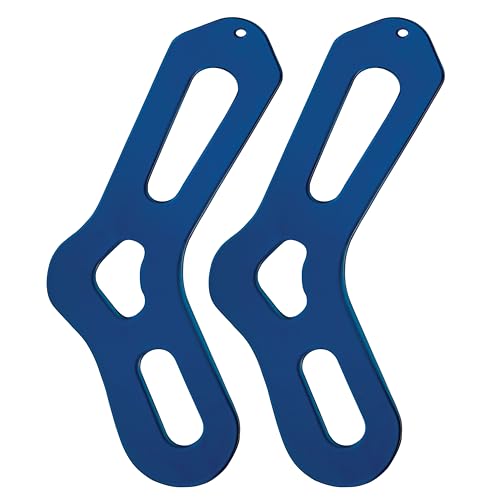 KNITPRO EU Sizes 41+ Aqua Sock Blockers, Set of 2, Translucent Aqua - size: EU 41+