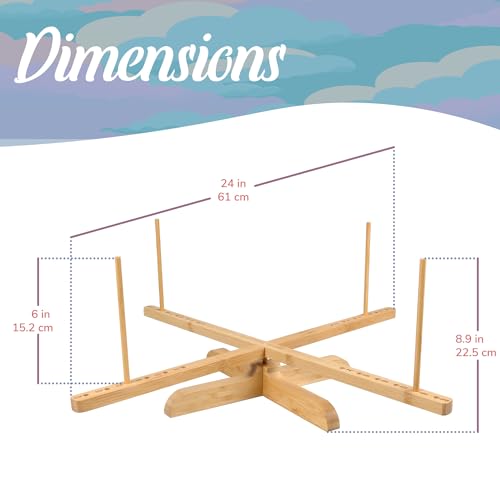 JubileeYarn Amish Style Bamboo Yarn Winder Swift - 1 Swift - color: Amish Swift, size: 1 Unit