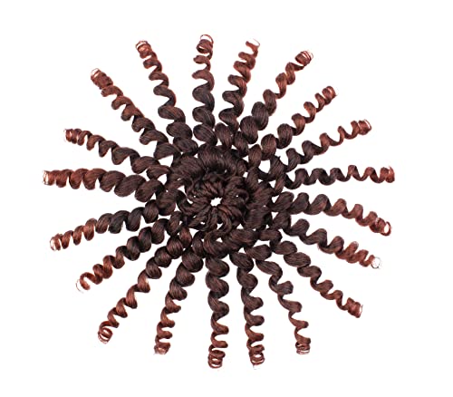 5 Packs Jamaican Bounce Crochet Hair 8 Inch Jumpy Wand Curl Crochet Hair for Women Curly Bounce Crochet Braids Hair Extension Twist Hair(T350# 20 strands/pack) - color: 1B/350#, size: 8 Inch (Pack of 5)