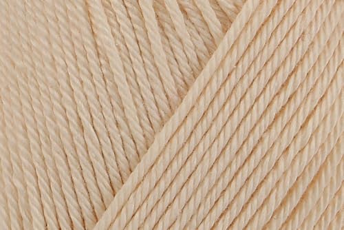 1 Skein/Pack Schachenmayr (SMC) Catania Originals Yarn, Each Ball 1.76 Oz (50gr) / 136 Yards (125 m), 100% Mercerized Cotton for Knitting and Crochet Yarn, Sport Weight, 130 - Cream - color: 130 - Cream