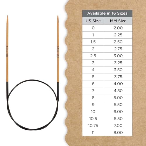 Knitter’s Pride Bamboo Luxe Fixed Circular Needle 40""(100cm) - US 9(5.5mm) - size: 5.50mm