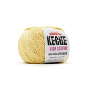 Keche Baby Cotton, 60% Cotton 40% Acrylic Yarn, Soft Cotton Yarn for Crochet and Knitting, Amigurumi Yarn 1 Skein/Ball 1.76 Oz (50g) / 180 Yrds (165m) - Pastel Yellow - color: PASTEL YELLOW, size: 1 SKEIN