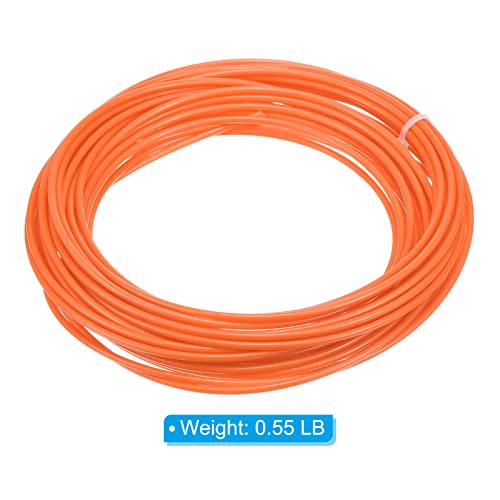 PATIKIL Wicker Repair Kit, 33ft(10m) 2.5mm Round Synthetic Rattan Material Plastic Wicker Woven Set for DIY Craft and Weaving Basket Making, Orange - color: Orange