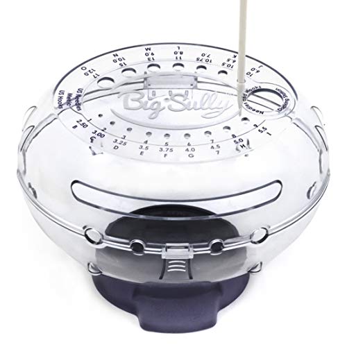Prym Big Sully Travel Yarn Holder for Knitting & Crochet, Prevents Tangles with 6 Yarn Channels, Needle Gauge, Yarn Spindle, Non-Slip Base & Hidden Storage | Prevents Tangles with 6 Yarn Channels, Needle Gauge, Yarn Spindle, Non-Slip Base & Hidden Storage