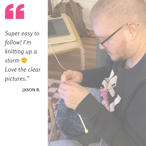 The Spinning Hand Knitting Kit for Beginners Adults – Educator-Designed, Self-Striping Wool Yarn, Bamboo Needles & Video Tutorials (Tie Dye) - color: Tie Dye