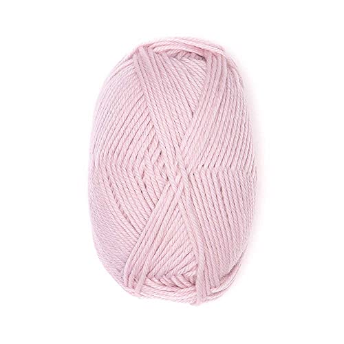 100% Superwash Wool Yarn 3 Skeins 150g DK Weight Knitting Crochet Baby Pink | Sourced from Peru for breathable warmth and 327yd total length per 150g pack ideal for soft baby garments hats and sweater - color: Baby Pink