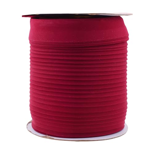 Mandala Crafts 55 Yds 1 Inch Burgundy Double Fold Bias Tape for Sewing | Machine Washable Binding Tape for Quilting, Hemming, Seams, Fabric Piping, All Fabrics & Denim, Indoor & Outdoor - color: Burgundy, size: 1 Inch 55 Yards
