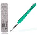 4.5mm Crochet Hook, Ergonomic Handle for Arthritic Hands, Extra Long Knitting Needles for Beginners and Crocheting Yarn (4.5mm) - size: Size 4.5 mm