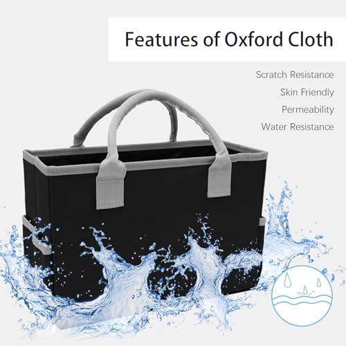 Cupohus Desktop Art Craft Storage Tote Bag and Stock Organizer Black | Supply Storage Bags with Pockets and Handles, Oxford Fabric Carrying Caddy for Teacher, Officer, Artist, Traveler, and More - color: Brown and White, size: Normal