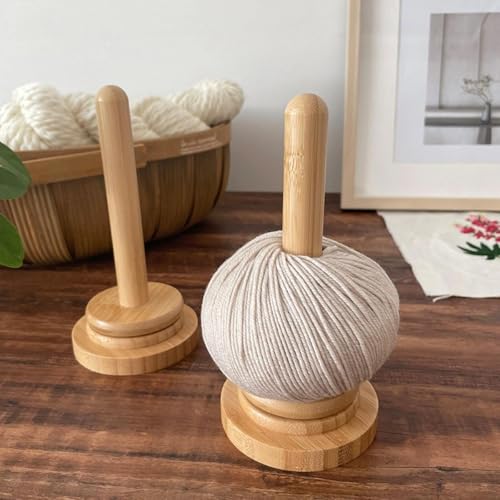 1Pc Detachable Yarn Winder, Desktop Rotating Spool Holder, Suitable for Storing and Organizing Yarn Balls.