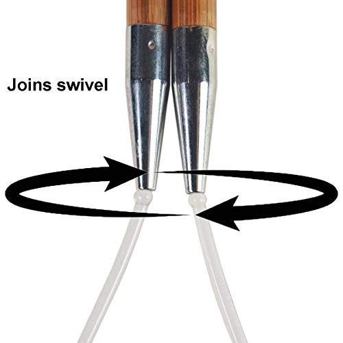 ChiaoGoo Bamboo 40-Inch, US 2 (2.75mm) Circular Knitting Needle | Bamboo Semi-Sharp Tips, Stainless Steel Memory-Free Cable, Smooth Metal Join, Easy-Grip, Stitch Holder - size: US 02 (2.75mm), 40 in. (100cm)