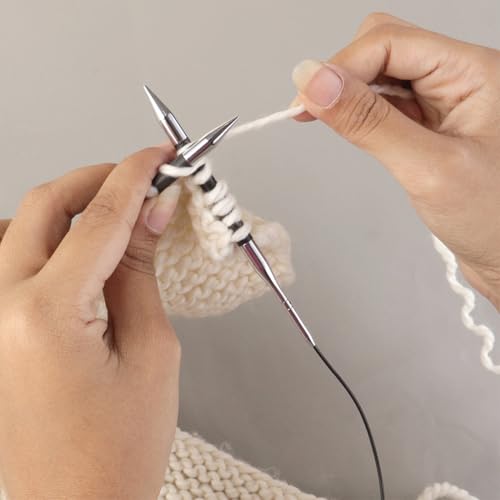KnitPro Karbonz Fixed Circular Needle 32"(80cm) | US Size 2.5 (3mm) - size: US 2.5 (3mm)